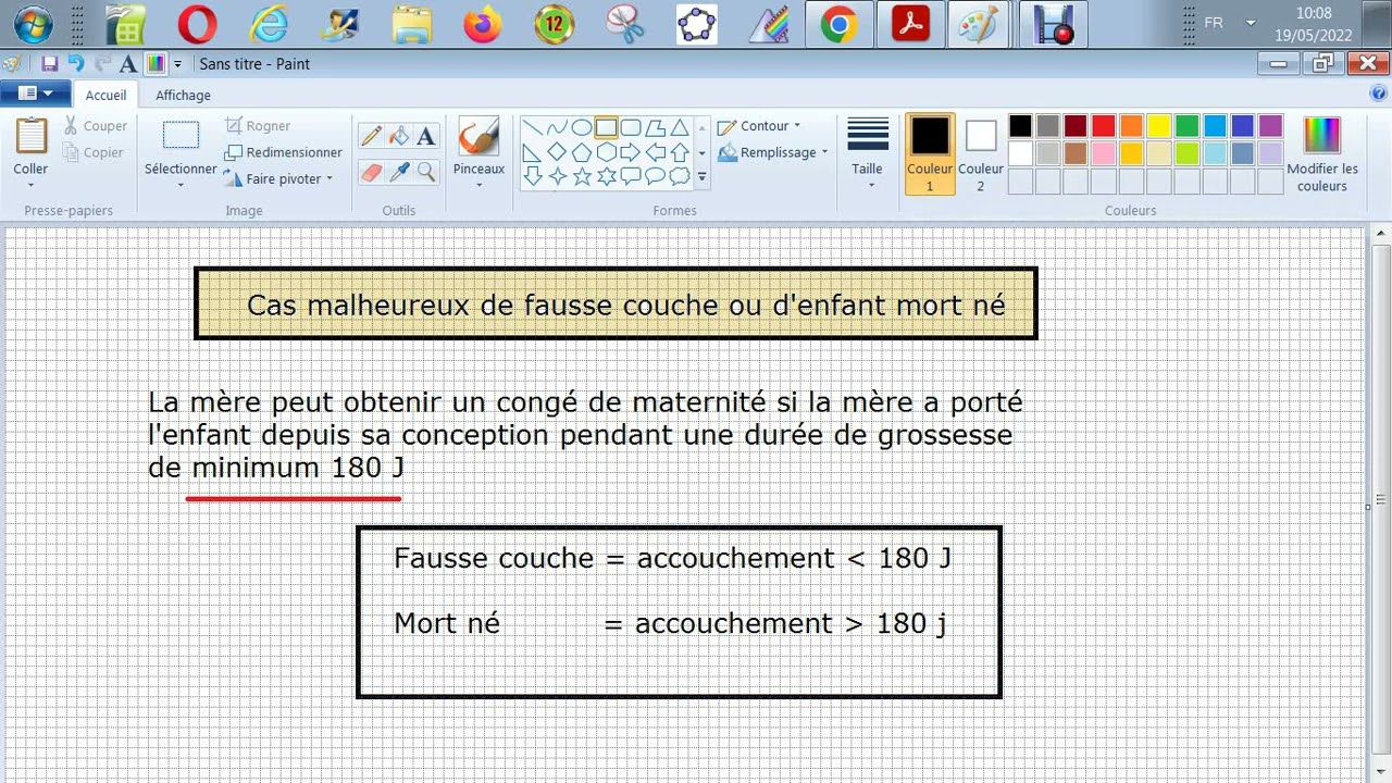 Législation sociale - Congé de maternité et calcul du montant indemnisable